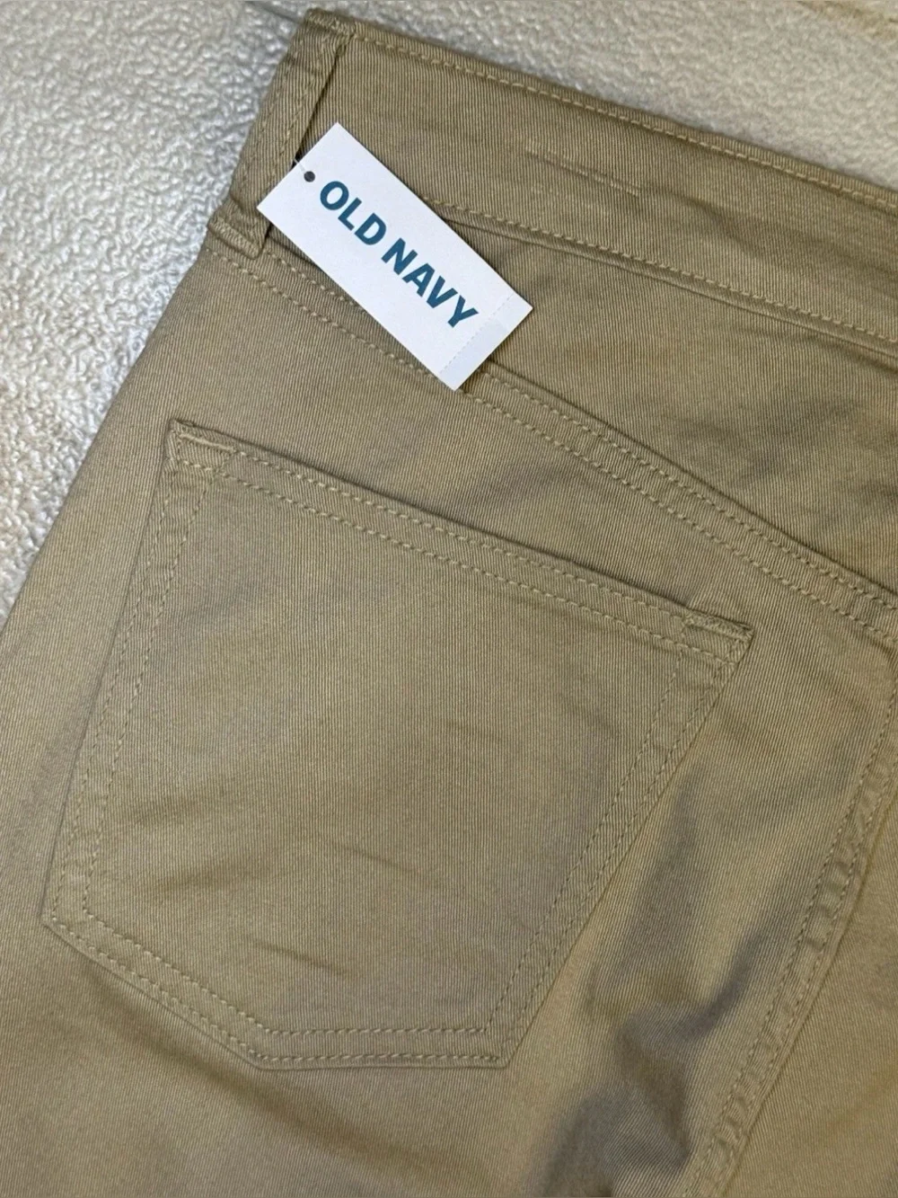 NEW Old Navy Boys Dockers Khaki Pants Sz 16 Slim School Uniform Adj Waist 29x30